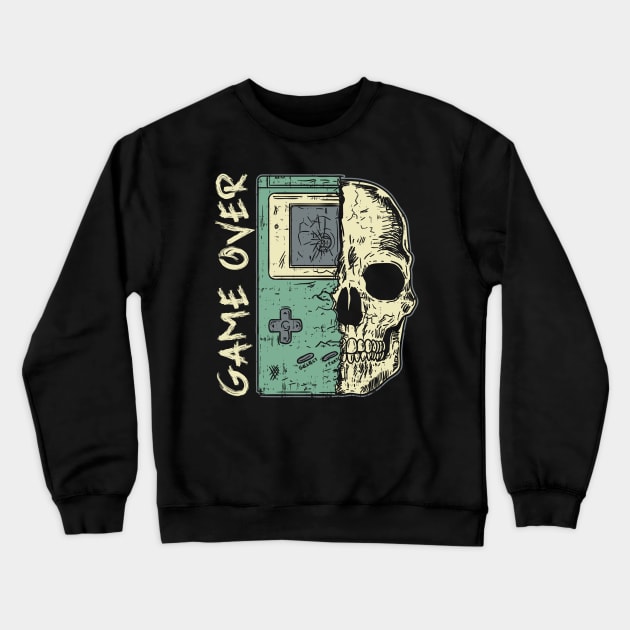 Game over Gaming  Design for a Gamer Crewneck Sweatshirt by alpmedia